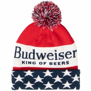 NWT Unisex Adult Bud-Weiser King Of Beers Patriotic Knit Cap